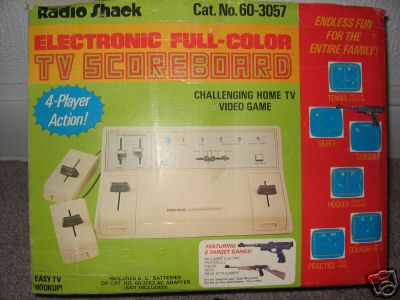 Radio Shack 60-3057 Electronic Full Color TV Scoreboard (4 Player)